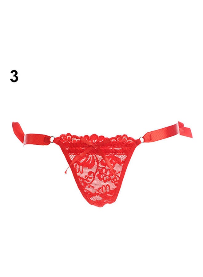 Lacy Thongs Red 