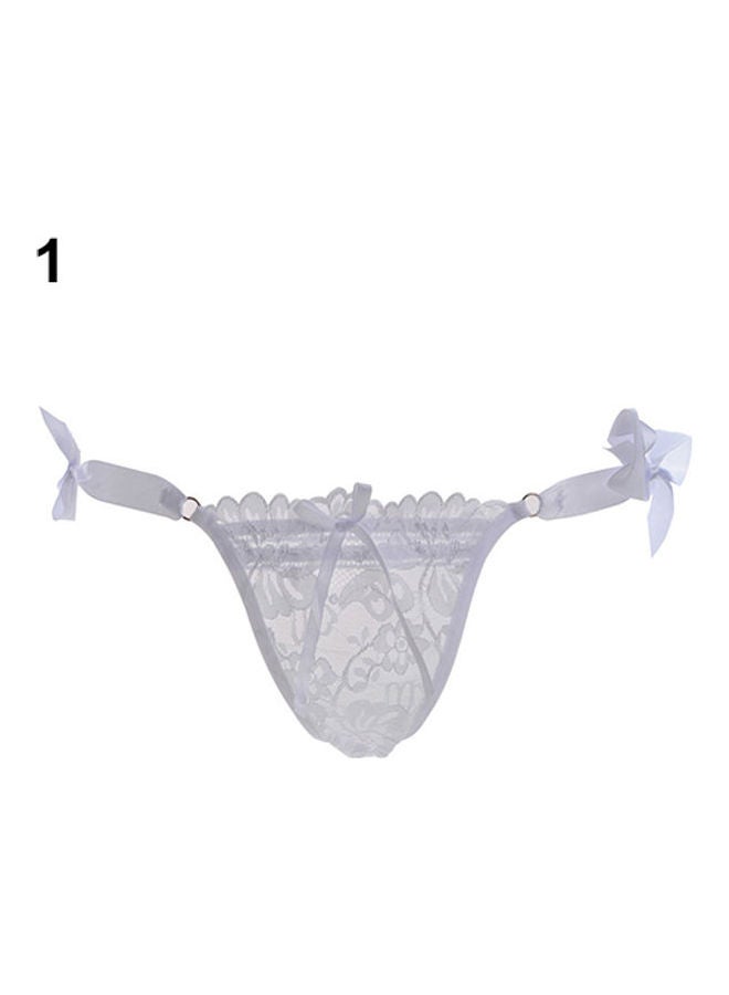 Lacy Thongs White 