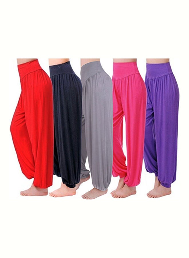 Generic - Comfy Harem Yoga Loose Long Pants Belly Dance Boho Sports Wide Trousers Black - Image 1