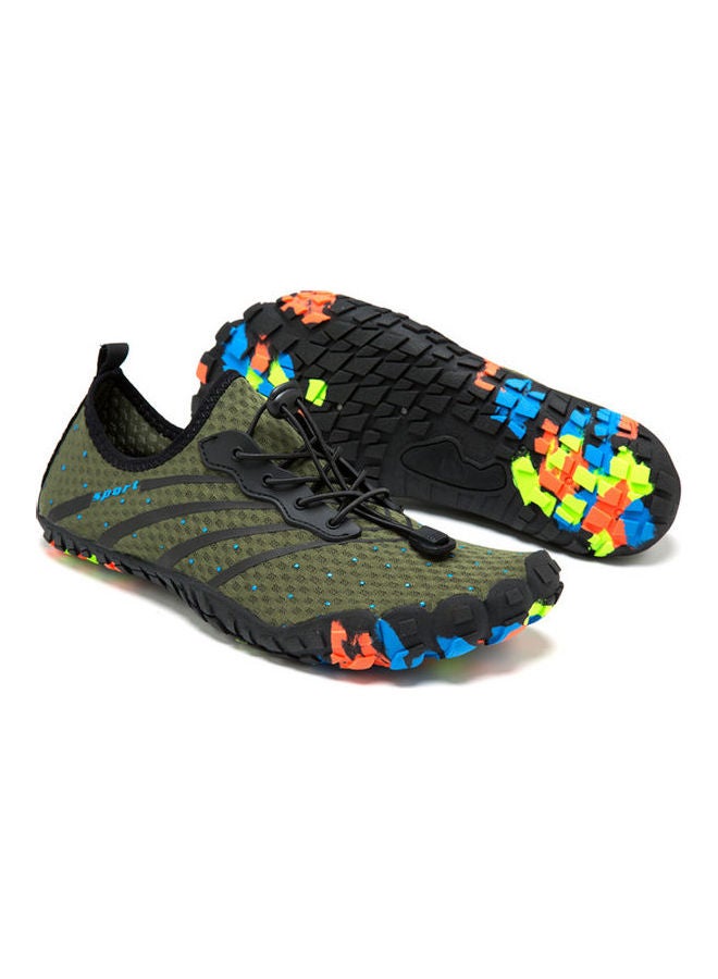 بيوينتي حذاء بخمسة أصابع سريع الجفاف ومناسب للرجال والنساء للارتداء في الأماكن الخارجية وعند الخوض في الماء وتسلق مجاري الأنهار والسير على الشاطئ أخضر - Image 4