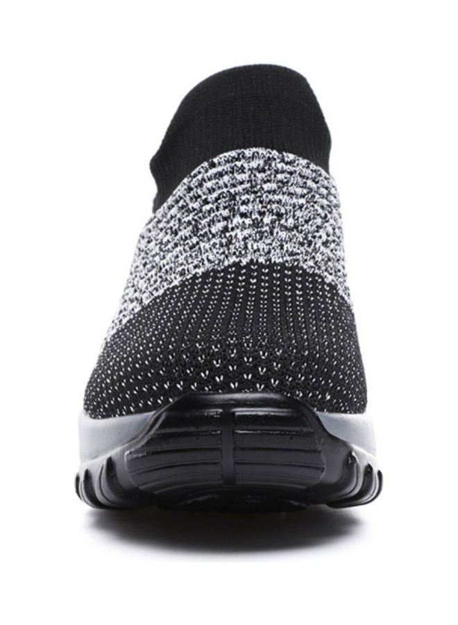 Beauenty Flying Knitted Breathable Mother, Anti Slip Wear Resistant Outdoor Casual Socks Shoes grey - Image 4