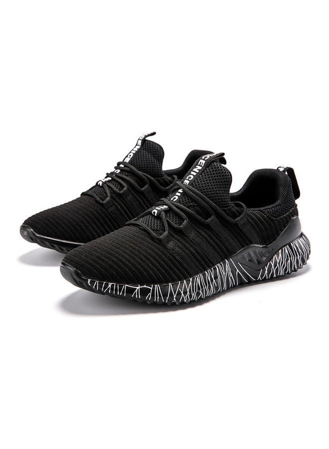 Beauenty Mesh Printed Breathable Sports Shoes Men's black - Image 1