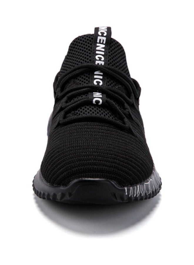 Beauenty Mesh Printed Breathable Sports Shoes Men's black - Image 2