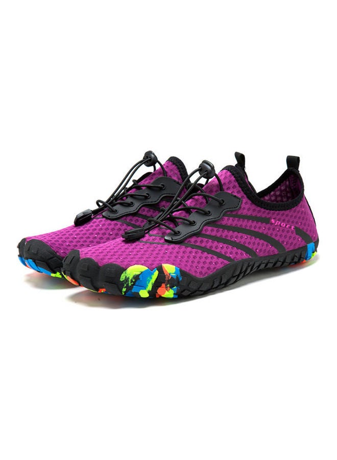 Beauenty Men's And Women's Outdoor Wading River Tracing Five Finger Fast Drying Beach Shoes purple - Image 3