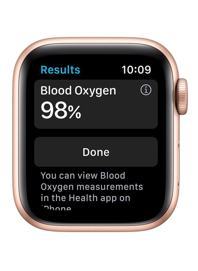 Apple - 303.0 mAh Watch Series 6 GPS Gold Aluminium Case with Sport Band 44mm Pink Sand - Image 1