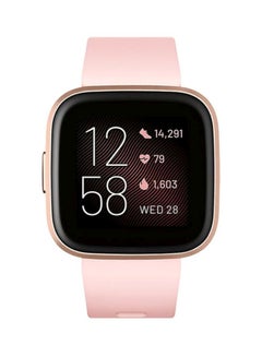 Fitbit 170.0 mAh Versa 2 (NFC) Smartwatch Petal/Copper Rose Aluminum  - Image 2