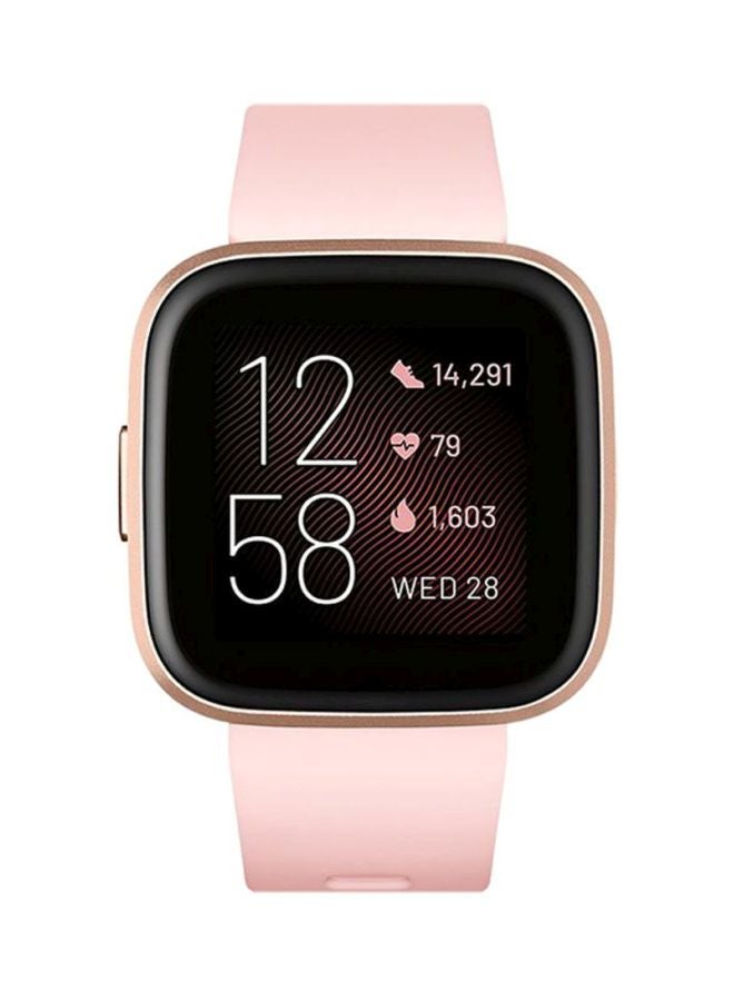 Fitbit - 170.0 mAh Versa 2 (NFC) Smartwatch Petal/Copper Rose Aluminum - Image 1