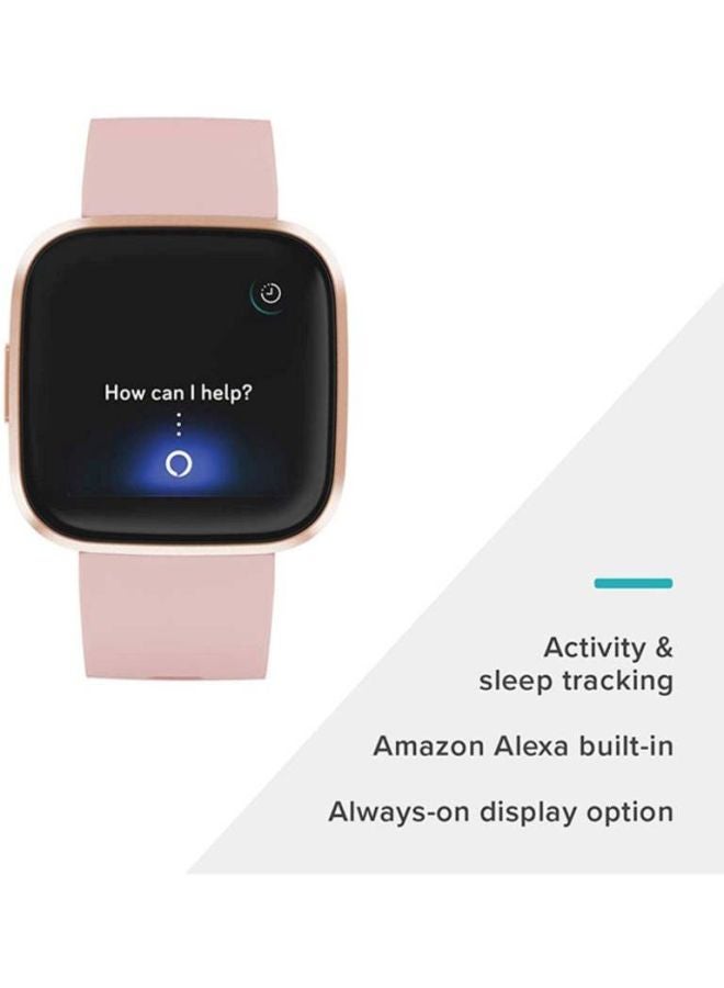 Fitbit - 170.0 mAh Versa 2 (NFC) Smartwatch Petal/Copper Rose Aluminum - Image 1