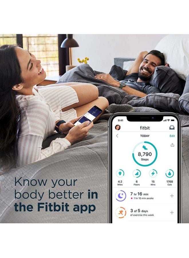 Fitbit - Charge 4 (NFC) - Advanced Fitness Tracker with GPS, Swim Tracking & Up To 7 Day Battery Black - Image 1