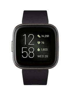 Fitbit Versa 2 (NFC) Smartwatch Black/Carbon Aluminum  - Image 2