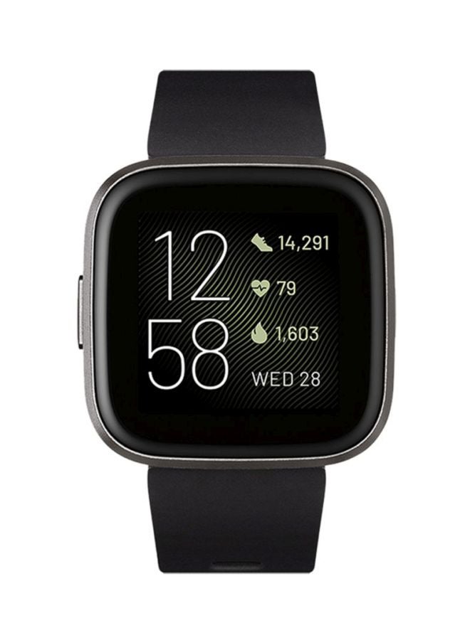 Fitbit Versa 2 (NFC) Smartwatch Black/Carbon Aluminum  - Image 2