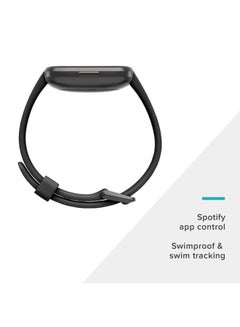Fitbit Versa 2 (NFC) Smartwatch Black/Carbon Aluminum  - Image 4