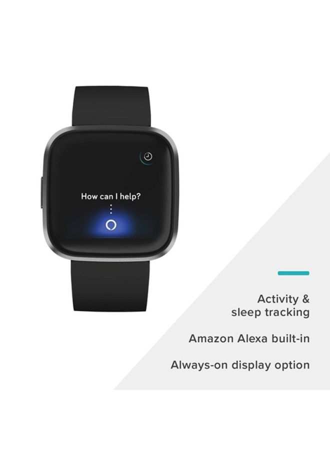 Fitbit Versa 2 (NFC) Smartwatch Black/Carbon Aluminum  - Image 5