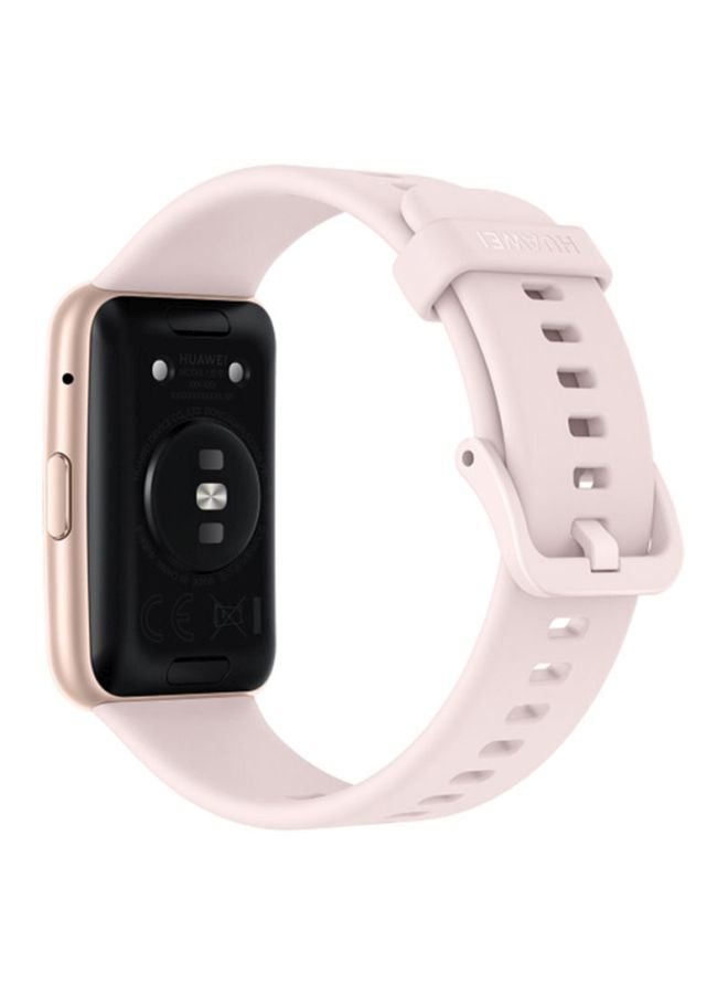 هواوي ساعة ذكية مقاومة للماء بشاشة لمس أموليد وسوار مطاطي مقاس 1.64 بوصة بينك ساكورا 180 mAh - Image 3