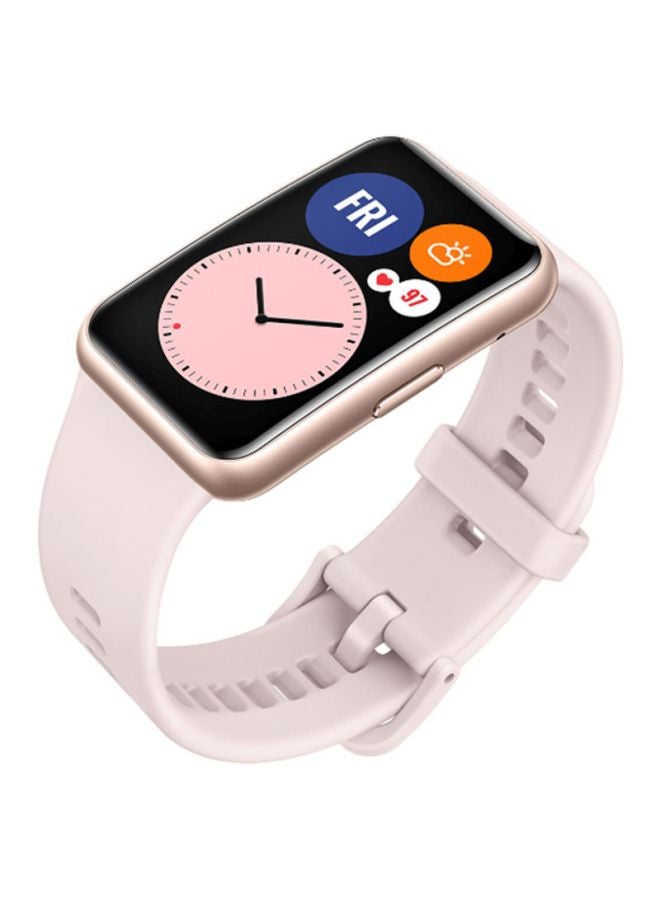 هواوي ساعة ذكية مقاومة للماء بشاشة لمس أموليد وسوار مطاطي مقاس 1.64 بوصة بينك ساكورا 180 mAh - Image 5