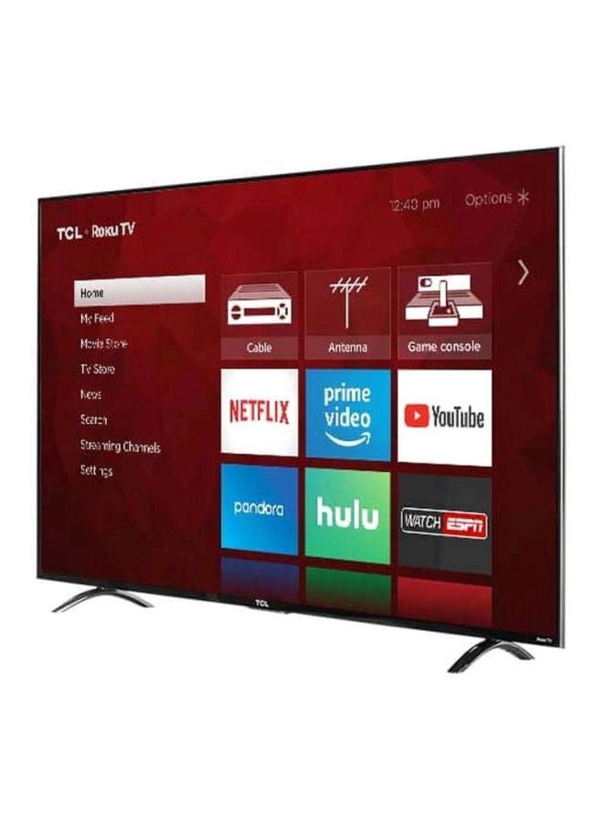 تي سي إل تلفزيون LED ذكي بدقة فائقة الوضوح مقاس 55 بوصة 55P617 أسود - Image 4