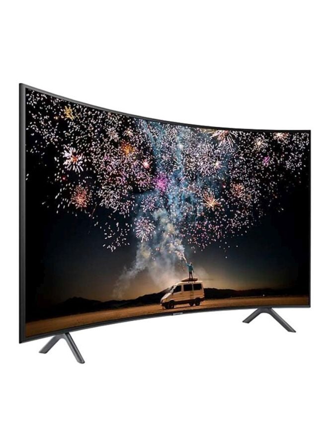 سامسونج - تلفزيون ذكي بشاشة منحنية مقاس 65 بوصة بدقة فائقة الوضوح 4K مع جهاز استقبال مدمج 65RU7300 أسود (2019) - Image 1