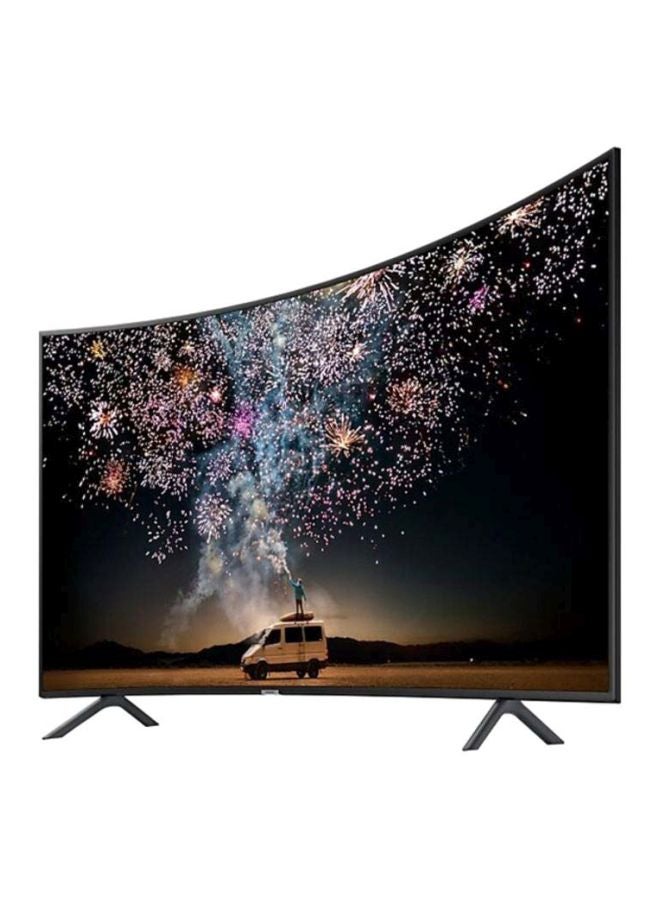 سامسونج - تلفزيون ذكي بشاشة منحنية مقاس 65 بوصة بدقة فائقة الوضوح 4K مع جهاز استقبال مدمج 65RU7300 أسود (2019) - Image 1