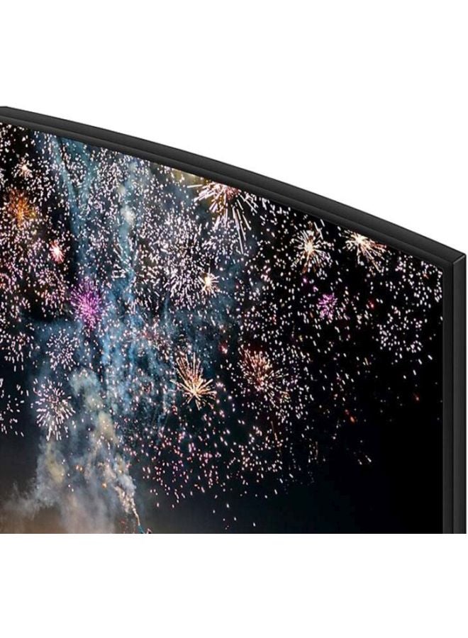 سامسونج - تلفزيون ذكي بشاشة منحنية مقاس 65 بوصة بدقة فائقة الوضوح 4K مع جهاز استقبال مدمج 65RU7300 أسود (2019) - Image 1