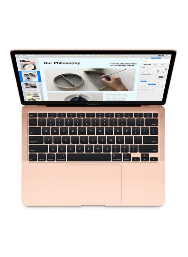 MacBook Air With 13.3-Inch Retina Display, Core i3 Processor/macOS/8GB RAM/256GB SSD/Intel Iris Plus Graphics With English Keyboard 2020 Gold English Gold