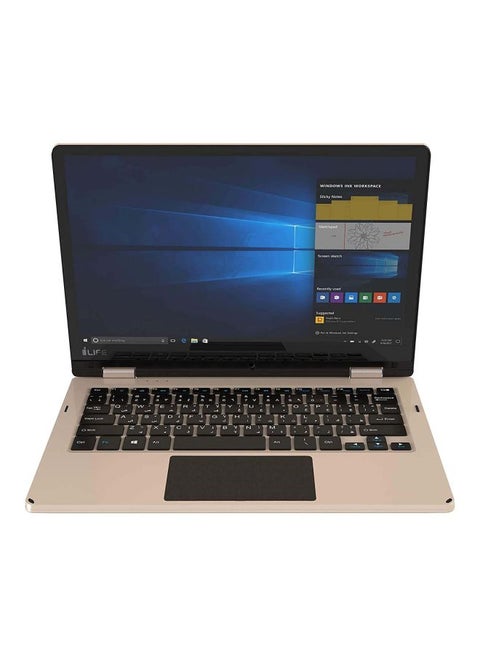 ZedNote Prime Convertible Laptop With 11.6inch Touch Screen Display, Intel Celeron Processor/2GB RAM/32 GB eMMC Damaged Box Gold