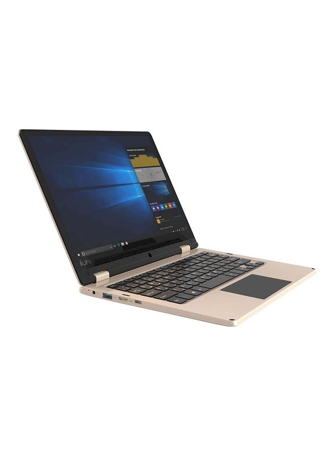 ZedNote Prime Convertible Laptop With 11.6inch Touch Screen Display, Intel Celeron Processor/2GB RAM/32 GB eMMC Damaged Box Gold