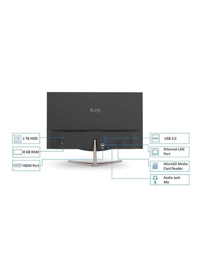 آي لايف - لابتوب زد PCX3 الكل في واحد بشاشة 23.8 بوصة، معالج كور i3 / ذاكرة رام سعة 8 جيجابايت / محرك أقراص صلبة HDD سعة 1 تيرابايت / بطاقة رسومات إنتل UHD أسود - Image 1