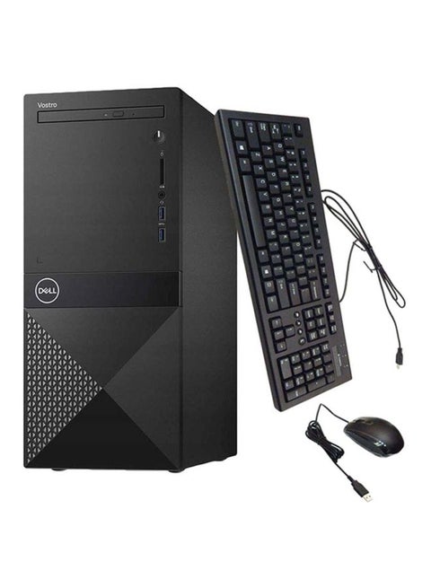 Vostro 3671 Tower PC With Core i3 Processor/4GB RAM/1TB HDD/Intel UHD Graphics 630 With KB216 Multimedia USB Keyboard And Mouse Black