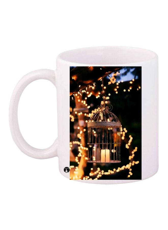 BP Candle Printed Coffee Mug White/Black/Gold