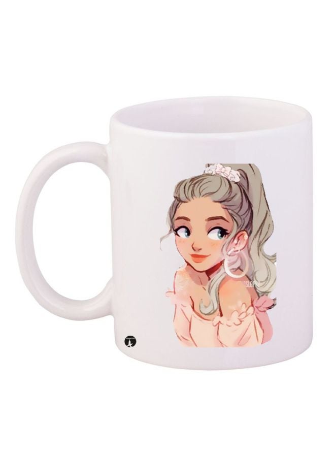 BP Girl Printed Coffee Mug White/Beige/Grey
