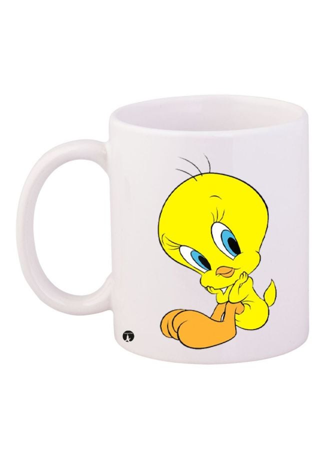 Tweety Printed Coffee Mug White/Yellow/Orange