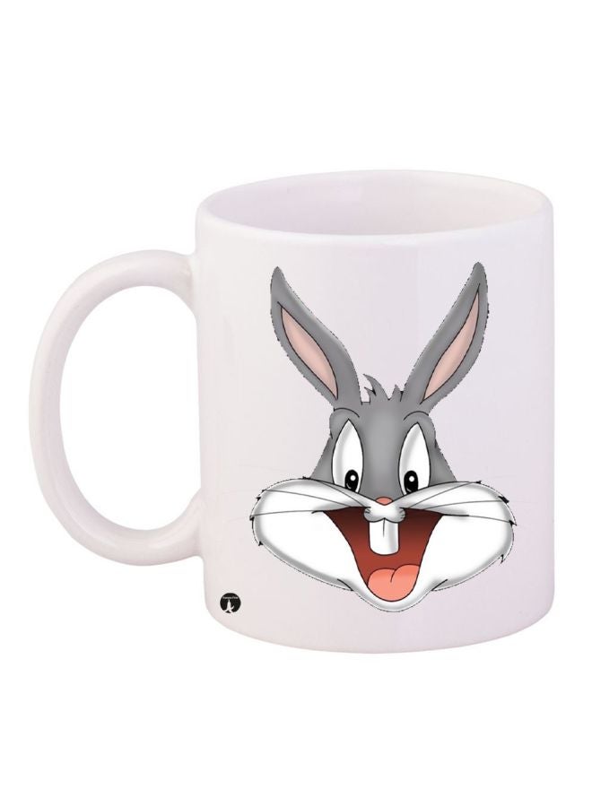 BP Bugs Bunny Printed Coffee Mug White/Grey/Pink
