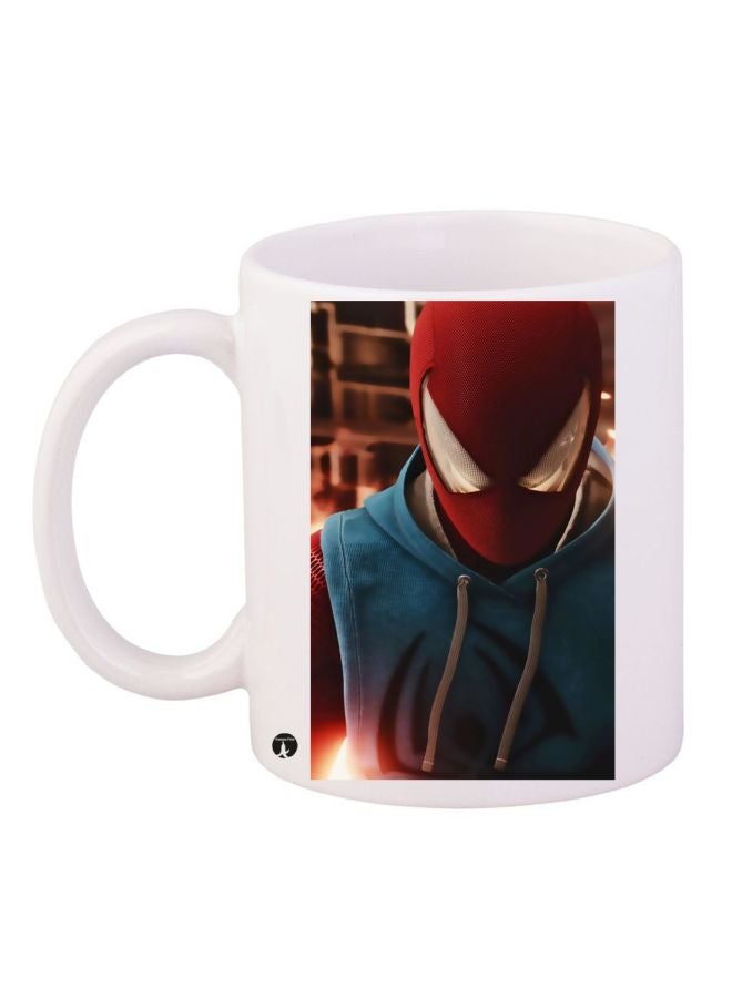 BP Spider Man Printed Coffee Mug White/Blue/Red