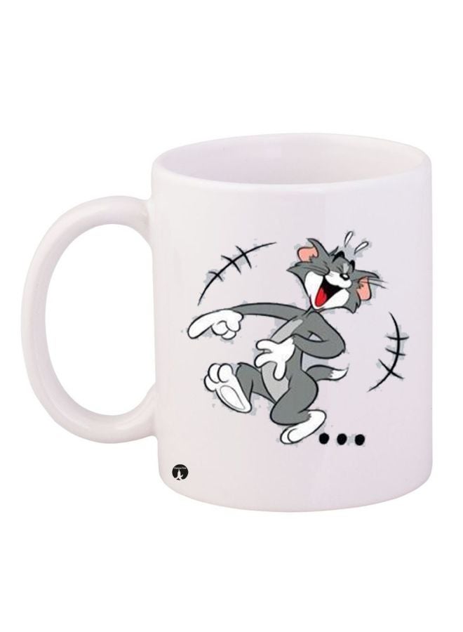 BP Tom Printed Coffee Mug White/Grey/Black