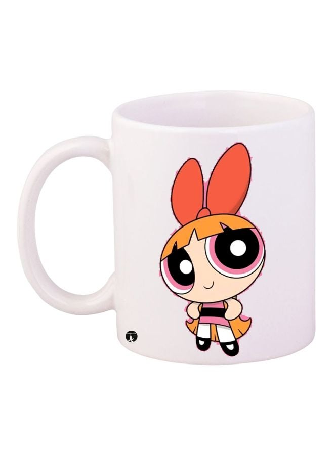 Cartoon Printed Coffee Mug White/Red/Pink