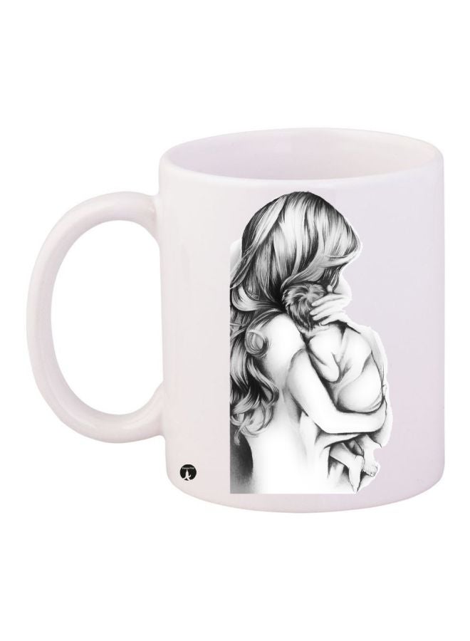 BP Mother Care Printed Coffee Mug White/Black/Grey