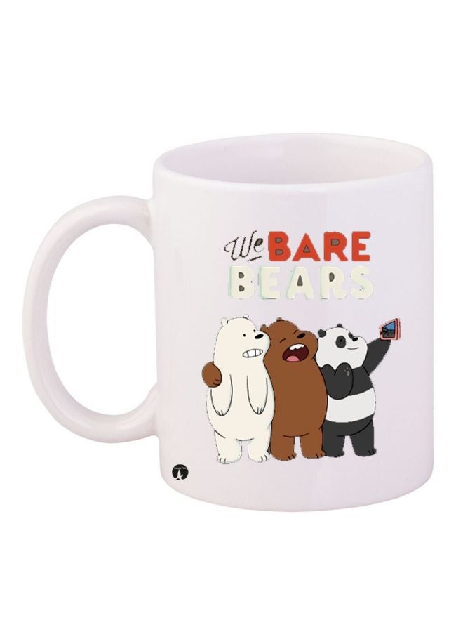 BP We Bare Bears Printed Coffee Mug White/Brown/Black