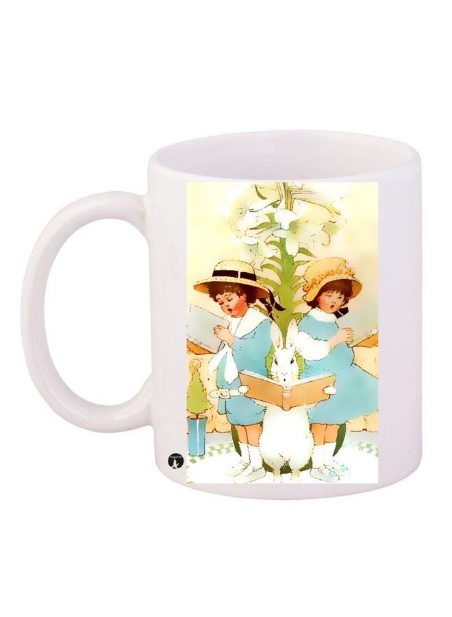 BP Printed Coffee Mug White/Beige/Blue