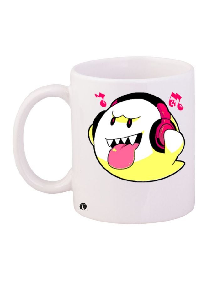 بي بي مج قهوة بطبعة شخصية كارتونية أبيض/وردي/أصفر