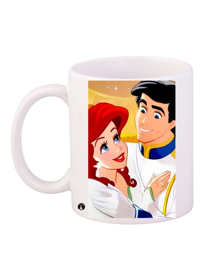 BP Prince And Princess Printed Coffee Mug White/Red/Brown