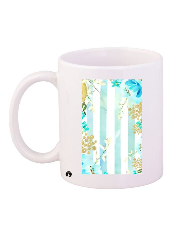 BP Printed Coffee Mug White/Blue/Yellow