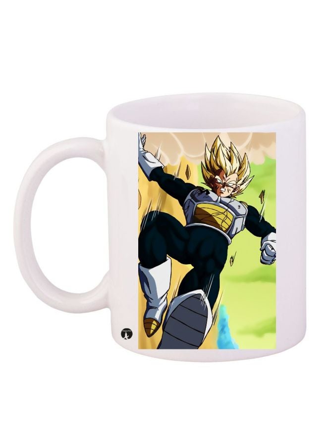 BP Anime Printed Coffee Mug White/Green/Grey