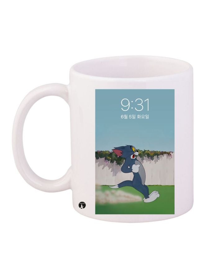 BP Tom Printed Coffee Mug White/Blue/Green