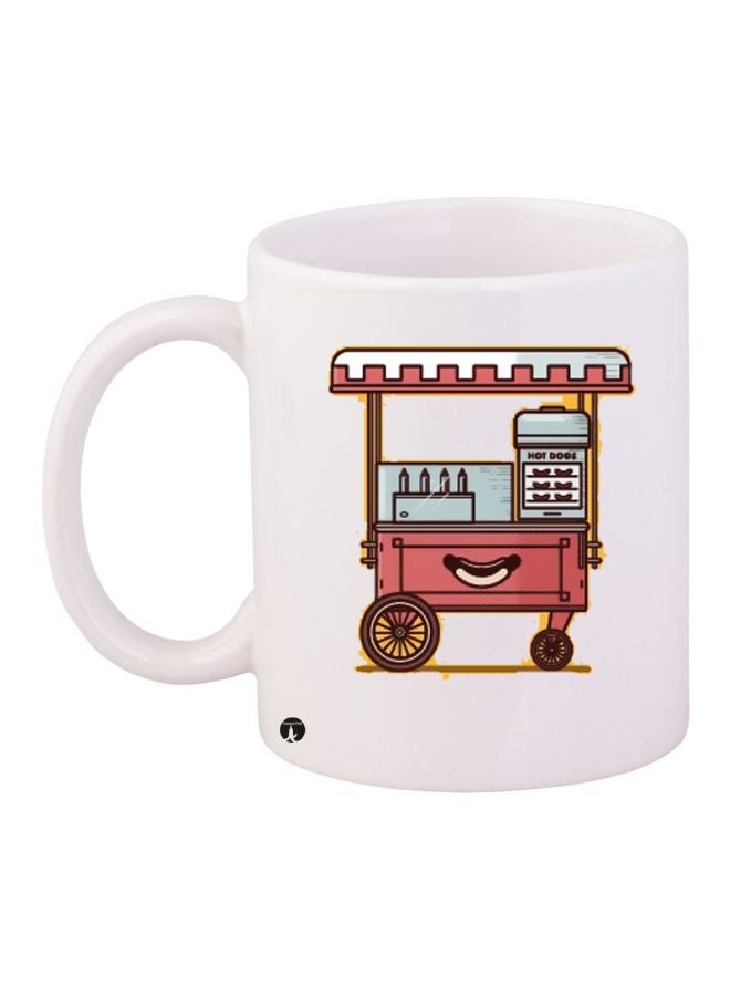 BP Printed Coffee Mug White/Pink/Yellow