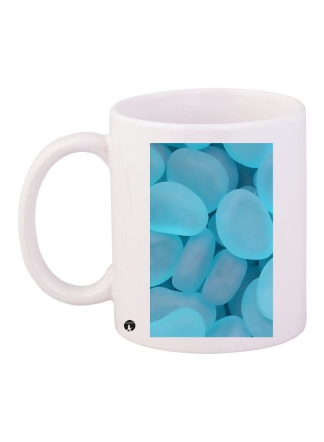 BP Stones Printed Coffee Mug White/Blue