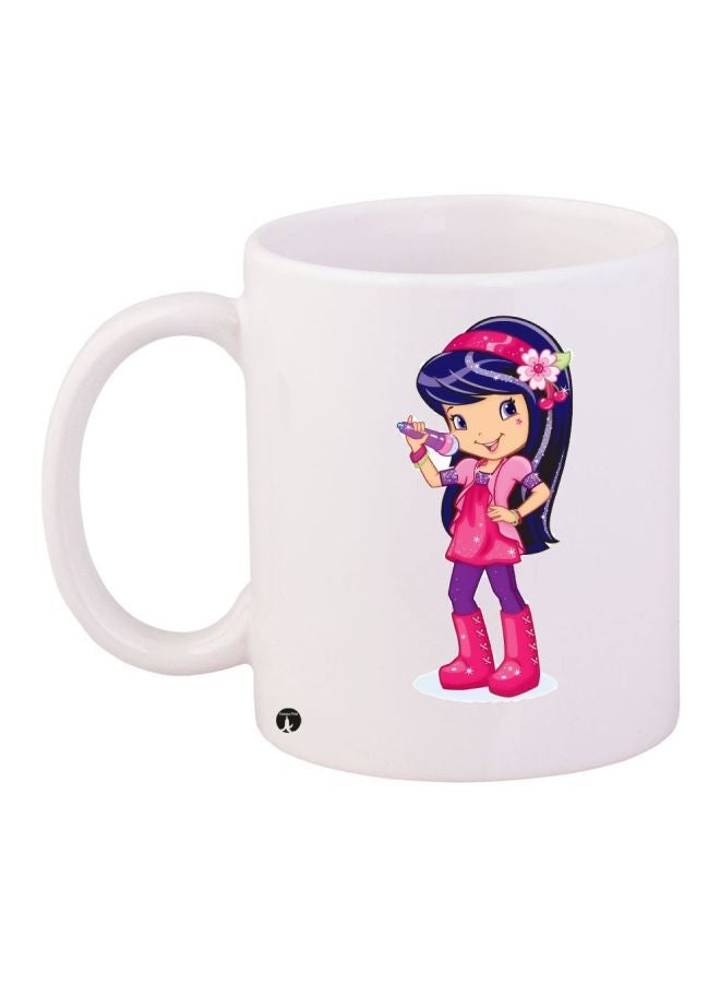 بي بي مج قهوة بطبعة شخصية كارتونية أبيض/أزرق/وردي