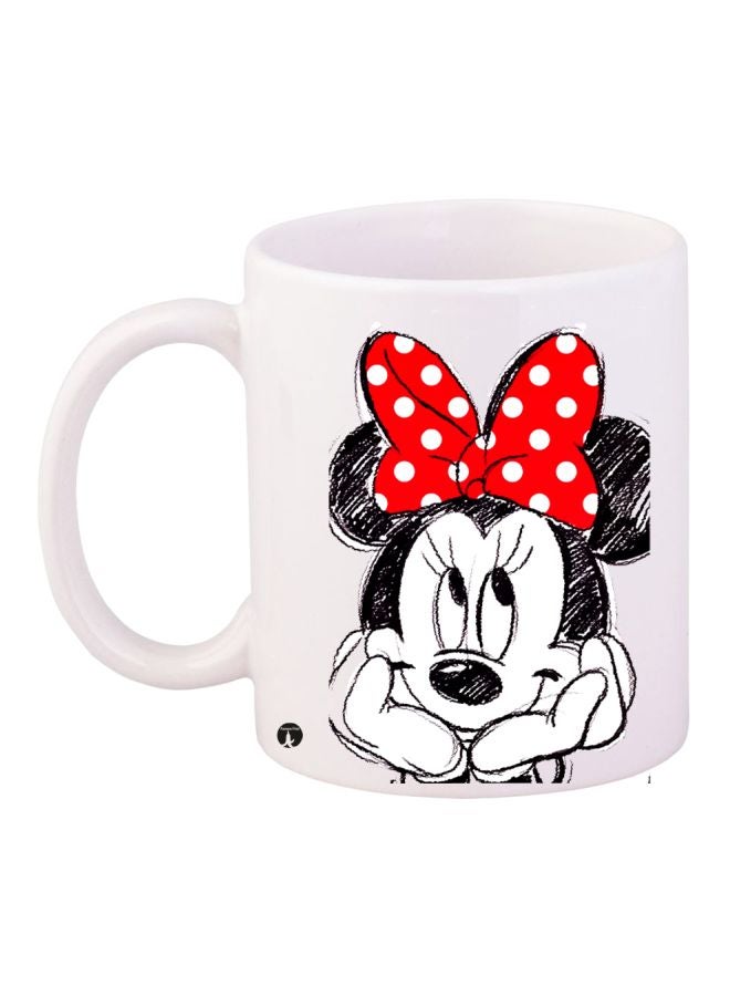 BP Minnie Mouse Printed Coffee Mug White/Red/Black