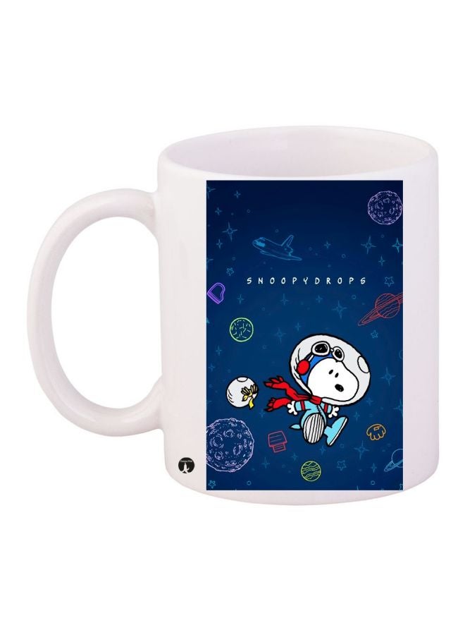 بي بي مج قهوة بطبعة شخصية كارتونية أبيض/أزرق/أحمر