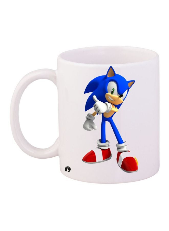 BP Super Sonic Printed Coffee Mug White/Blue/Red