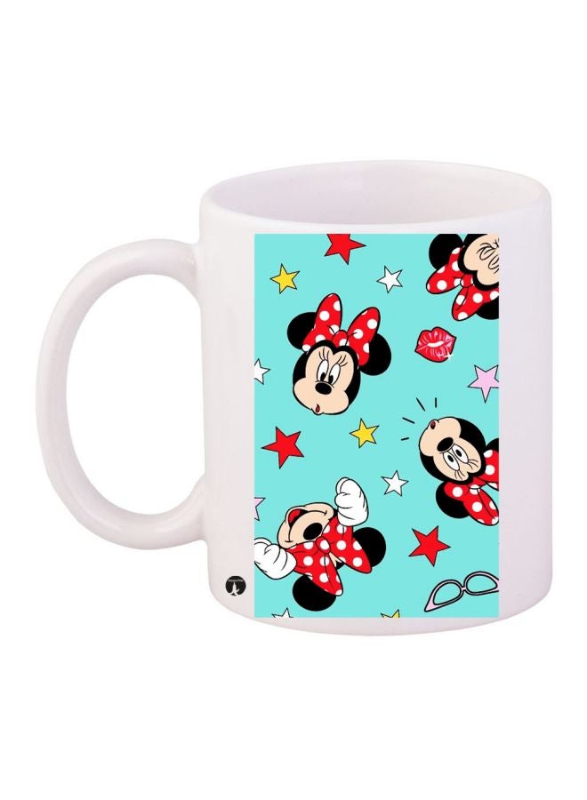 BP Minnie Mouse Printed Coffee Mug White/Blue/Red